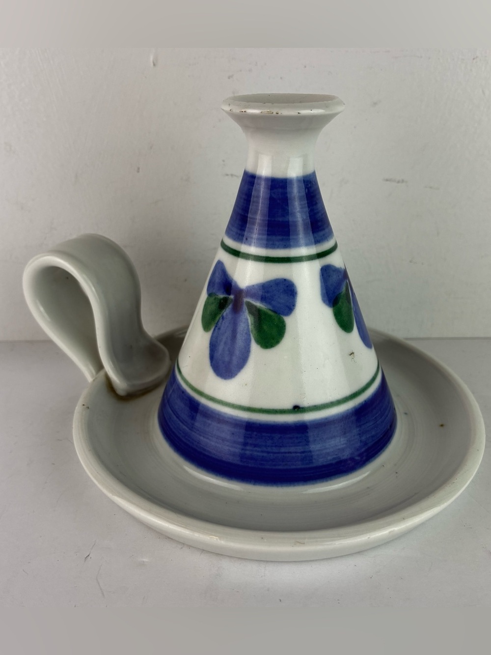 Georgetown Pottery Ceramic Oil Lamp Candleholder